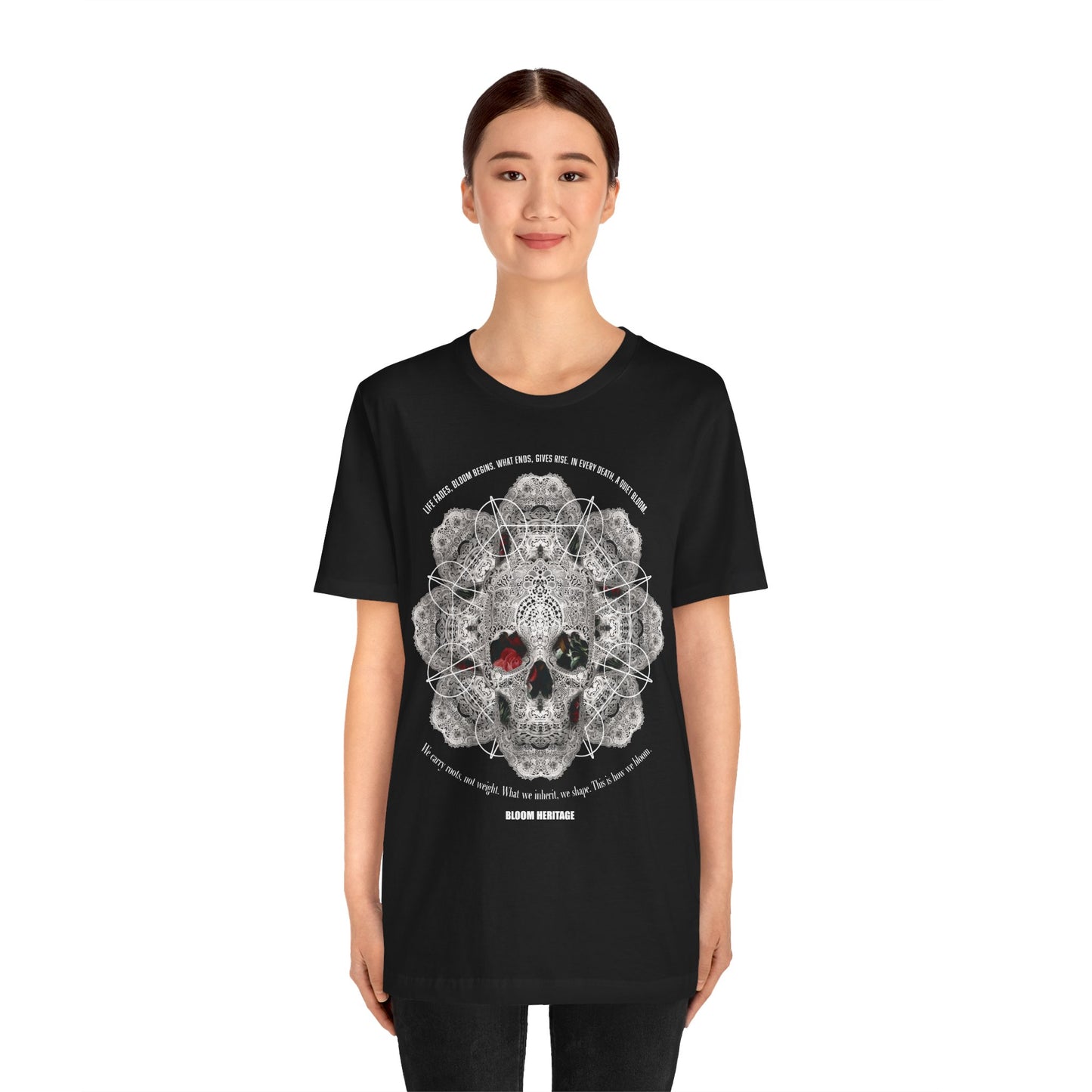 Lace Bloom Unisex Jersey Short Sleeve Tee