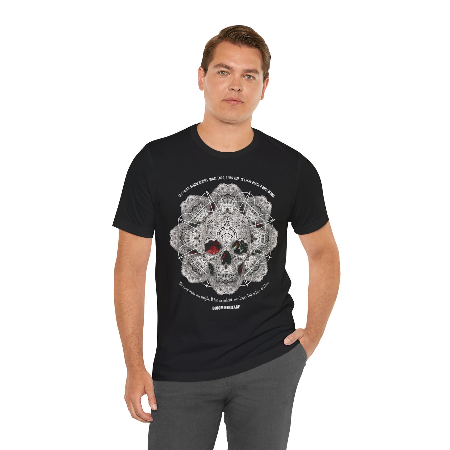 Lace Bloom Unisex Jersey Short Sleeve Tee