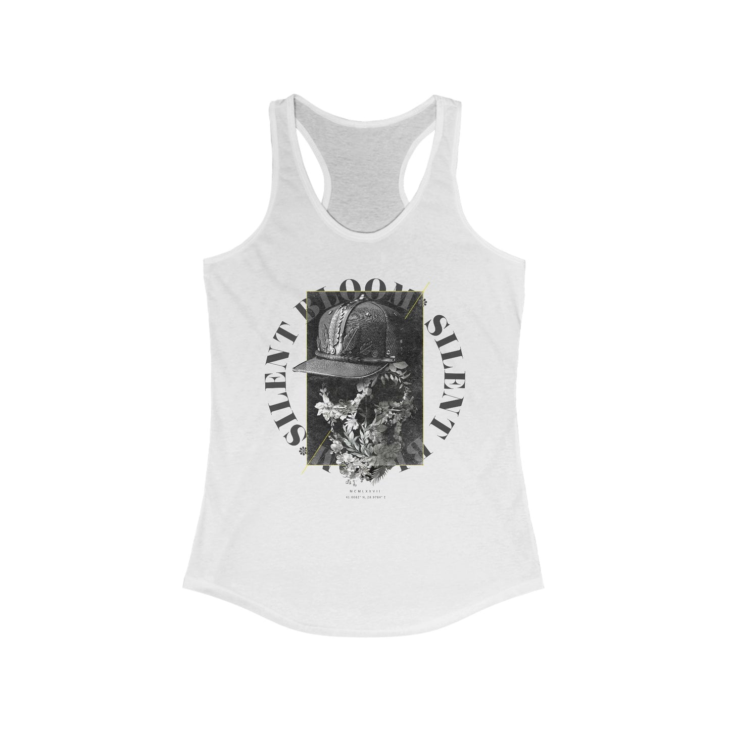 Silent Bloom Skull Women's Ideal Racerback Tank