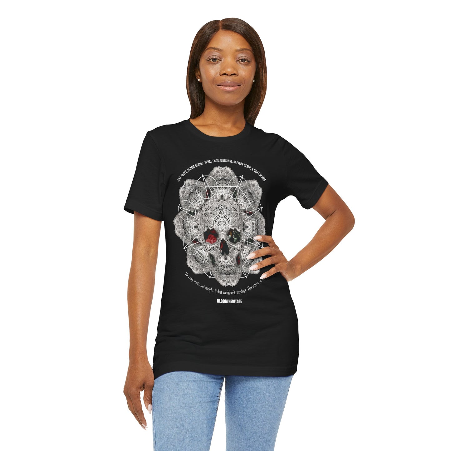 Lace Bloom Unisex Jersey Short Sleeve Tee