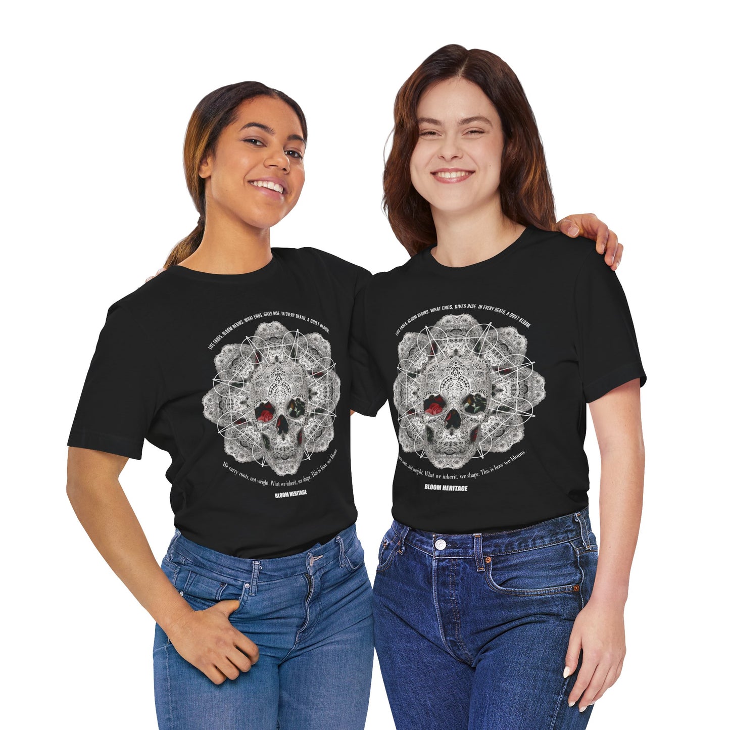 Lace Bloom Unisex Jersey Short Sleeve Tee