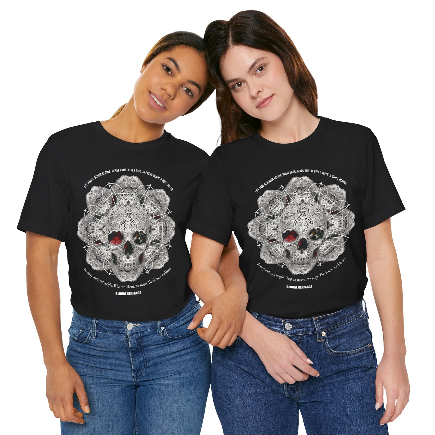 Lace Bloom Unisex Jersey Short Sleeve Tee