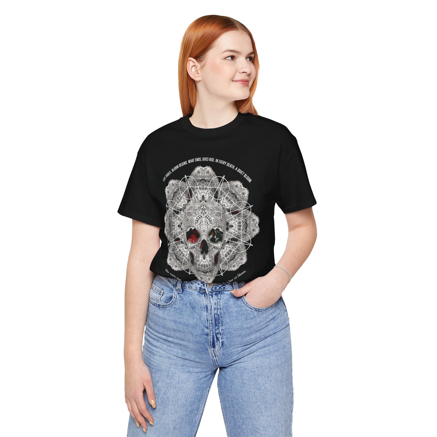 Lace Bloom Unisex Jersey Short Sleeve Tee