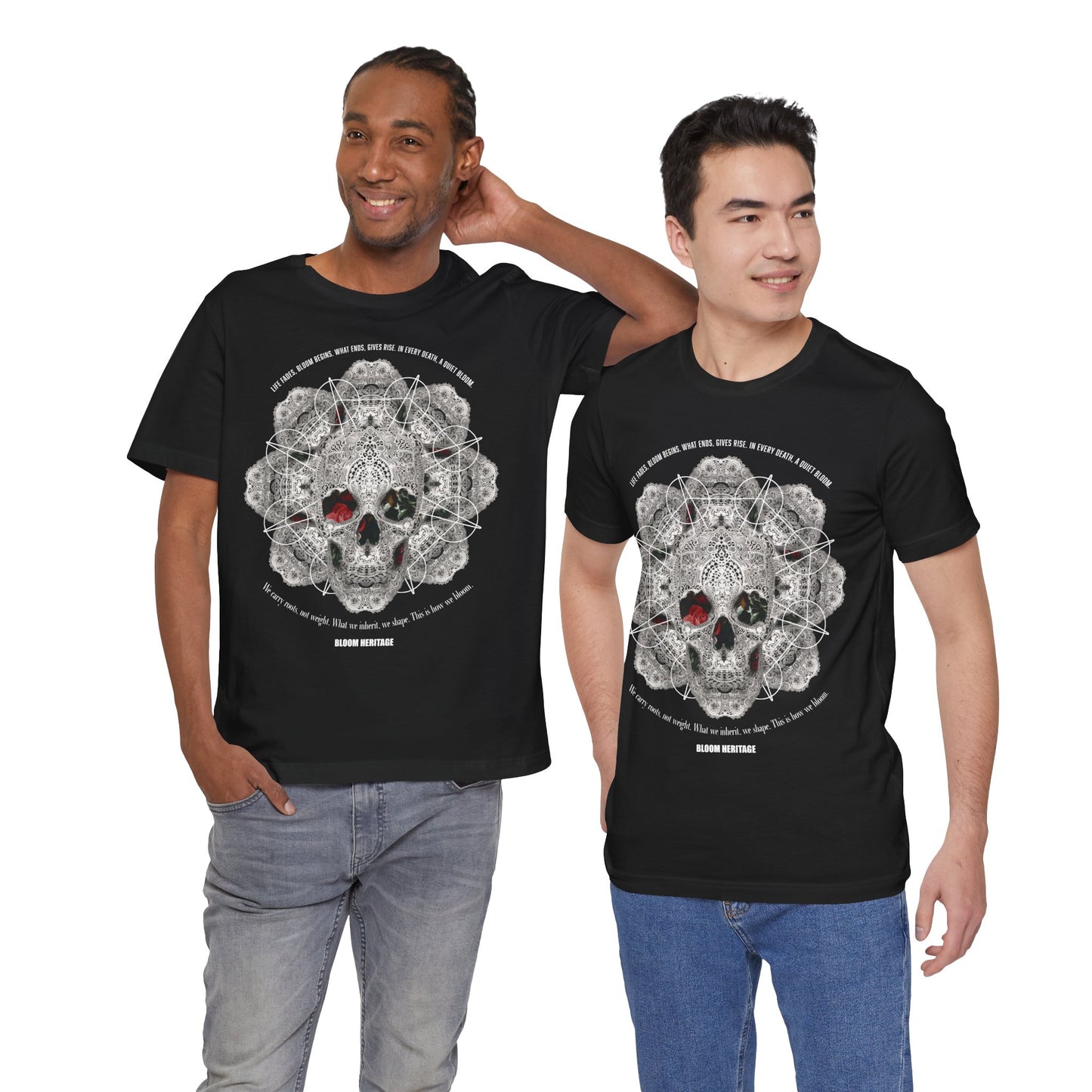Lace Bloom Unisex Jersey Short Sleeve Tee