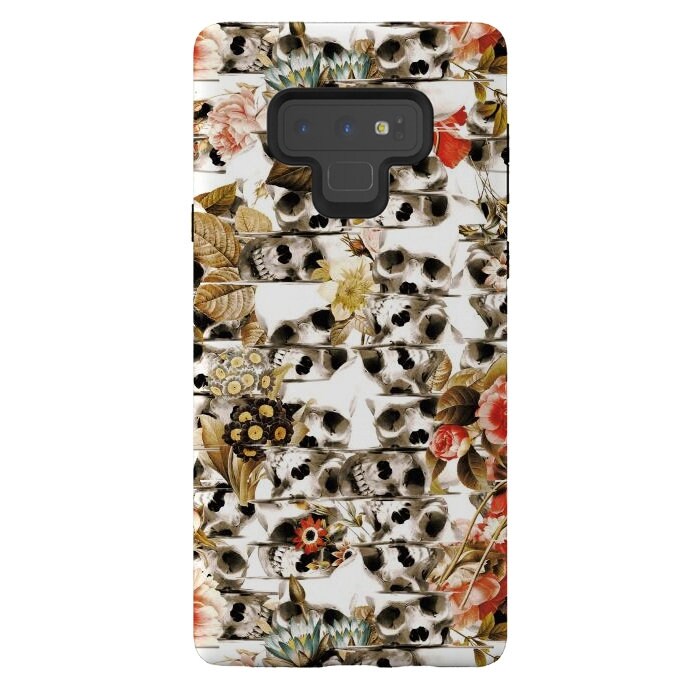 Floral Skull iPhone 13 Case, Flower Skull iPhone Case, Gothic Skull Phone Case, Sugar Skull Phone Gift, Skull Case For iPhone And Samsung