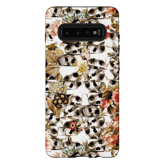 Floral Skull iPhone 13 Case, Flower Skull iPhone Case, Gothic Skull Phone Case, Sugar Skull Phone Gift, Skull Case For iPhone And Samsung