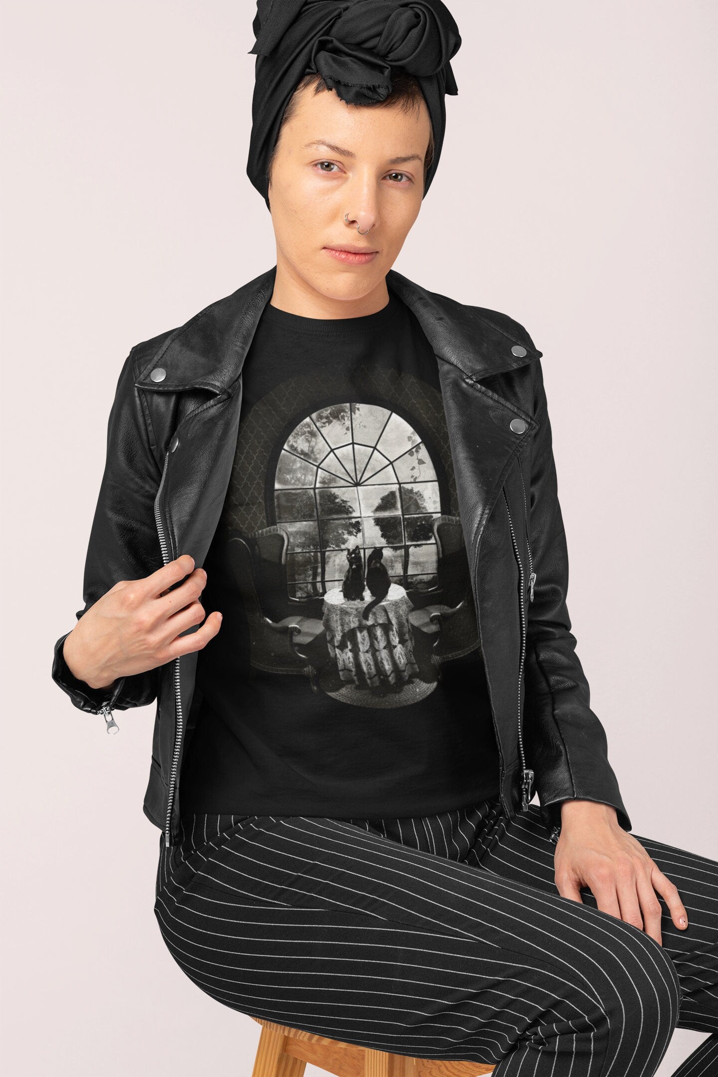 Skull Print Womens T shirt, Skull Illusion Art Tshirt Gift For Her, Floral Sugar Skull Print Boho Graphic Tee, Gothic Bella Canvas T-Shirt