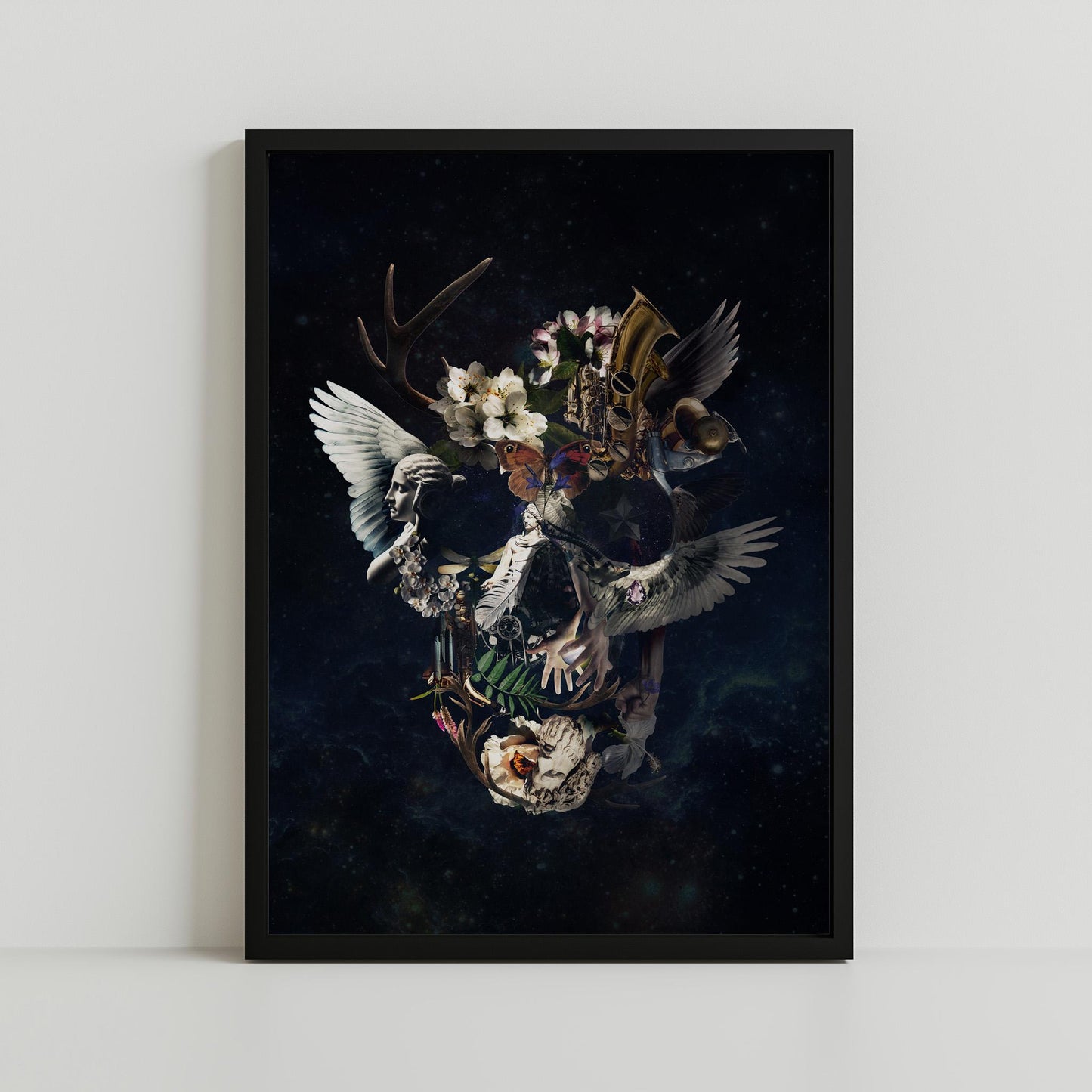 Gothic Skull Art, Dark Skull Home Decor | Canvas, Paper & Framed Gift Options