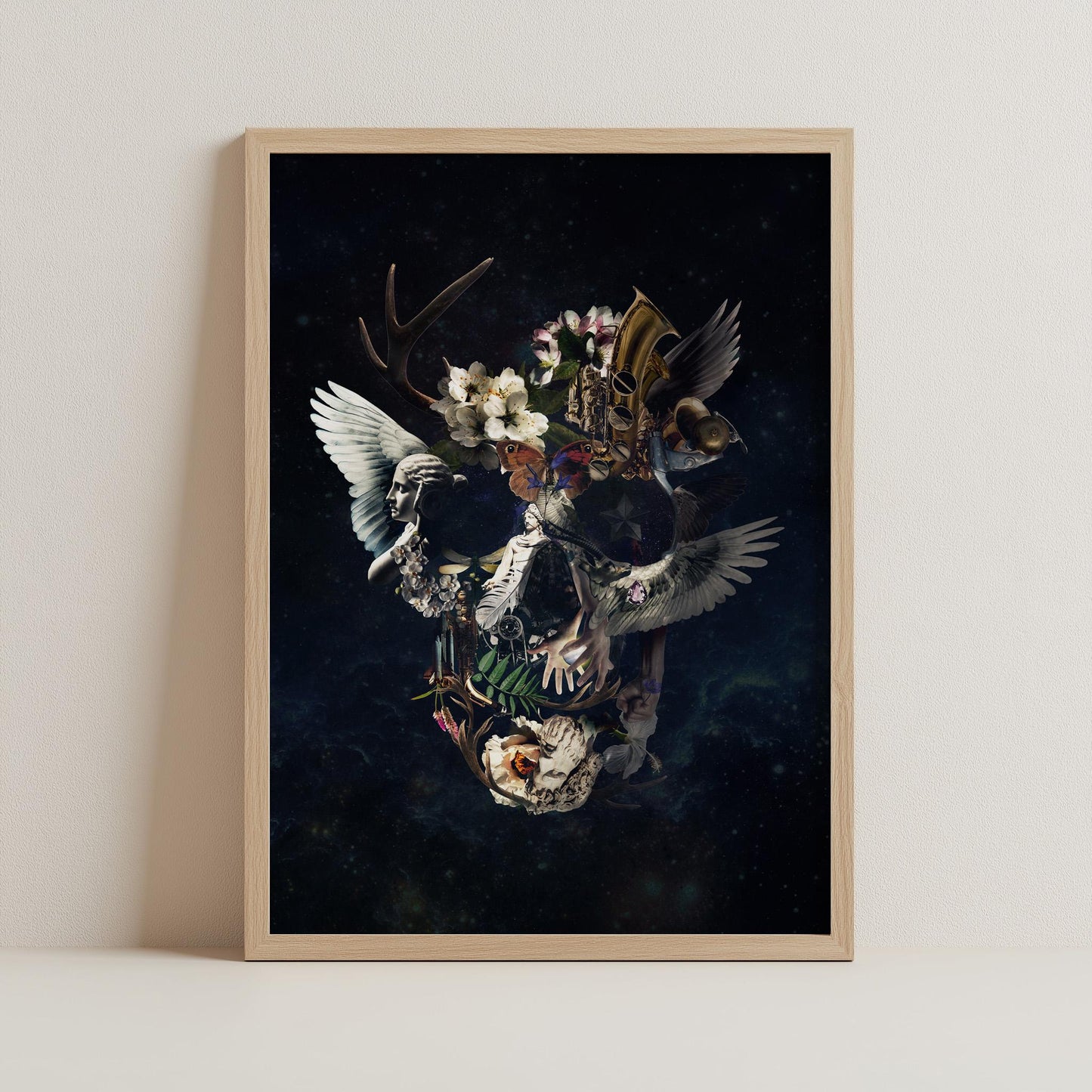 Gothic Skull Art, Dark Skull Home Decor | Canvas, Paper & Framed Gift Options