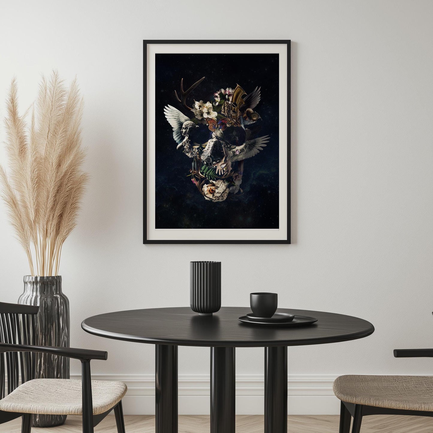 Gothic Skull Art, Dark Skull Home Decor | Canvas, Paper & Framed Gift Options