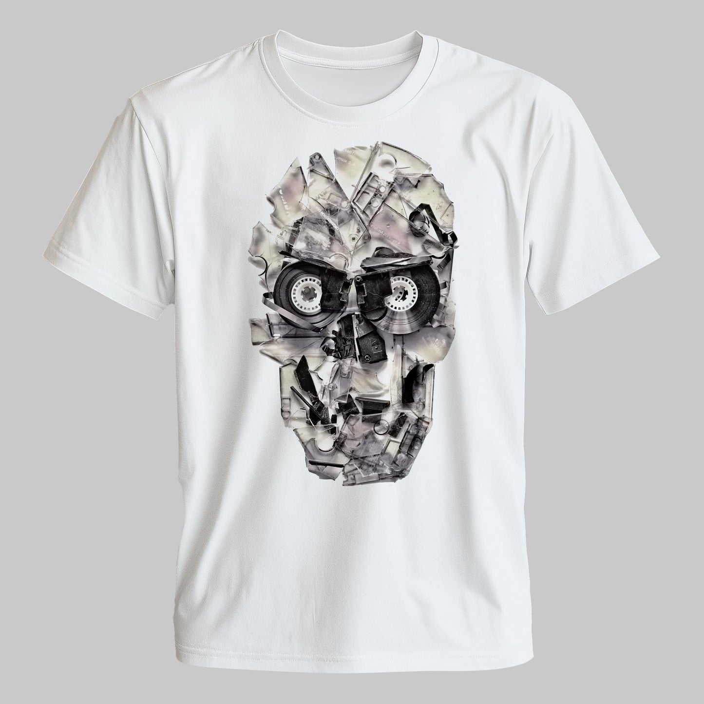 Skull Unisex T-shirt, Unique Art Tshirt Gift, Music Inspired Clothing