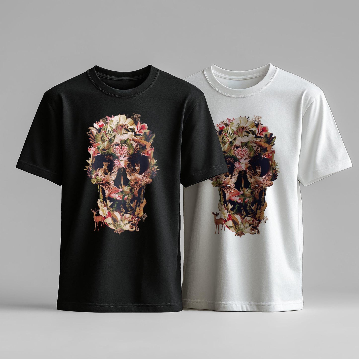 Jungle Skull Men's T-shirt, Sugar Skull Art Unisex Clothing Gift