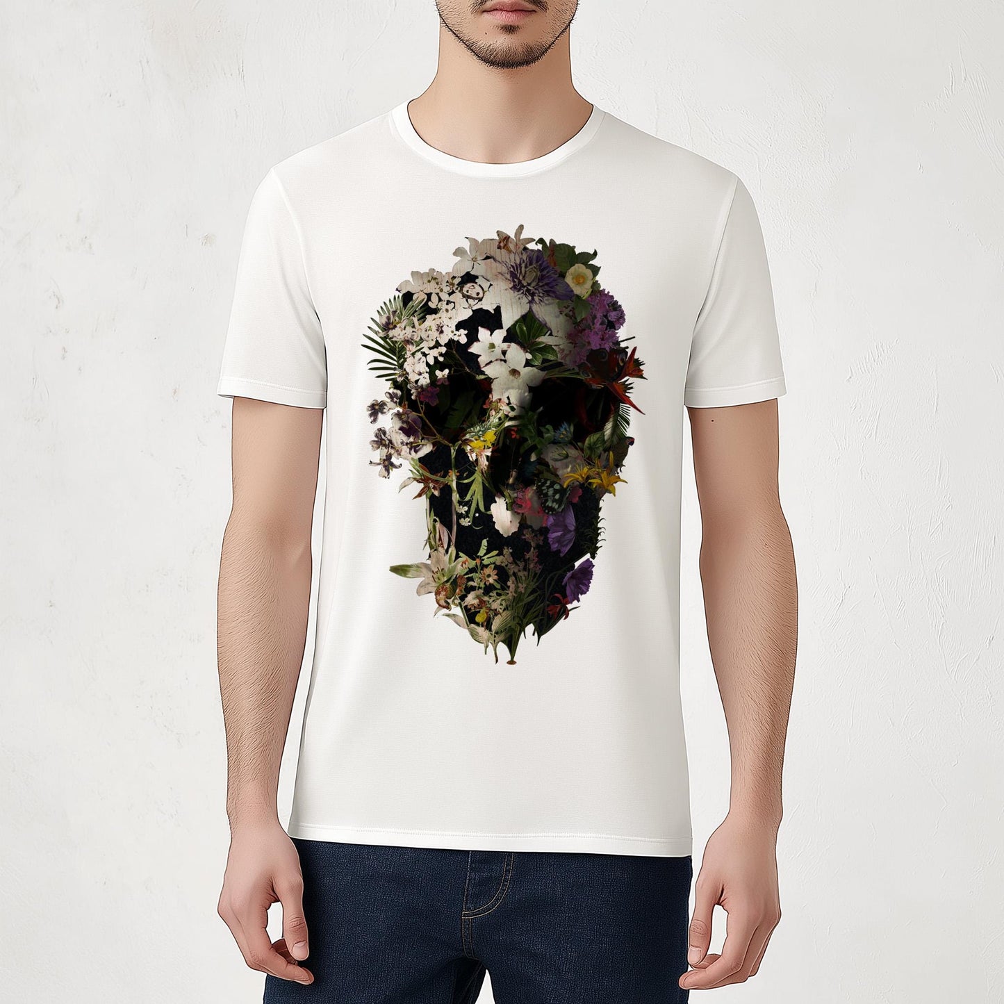 Spring Skull Unisex T-shirt, Original Skull Art Gift