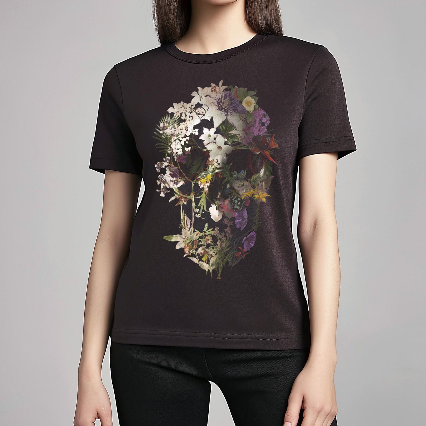 Spring Skull Unisex T-shirt, Original Skull Art Gift