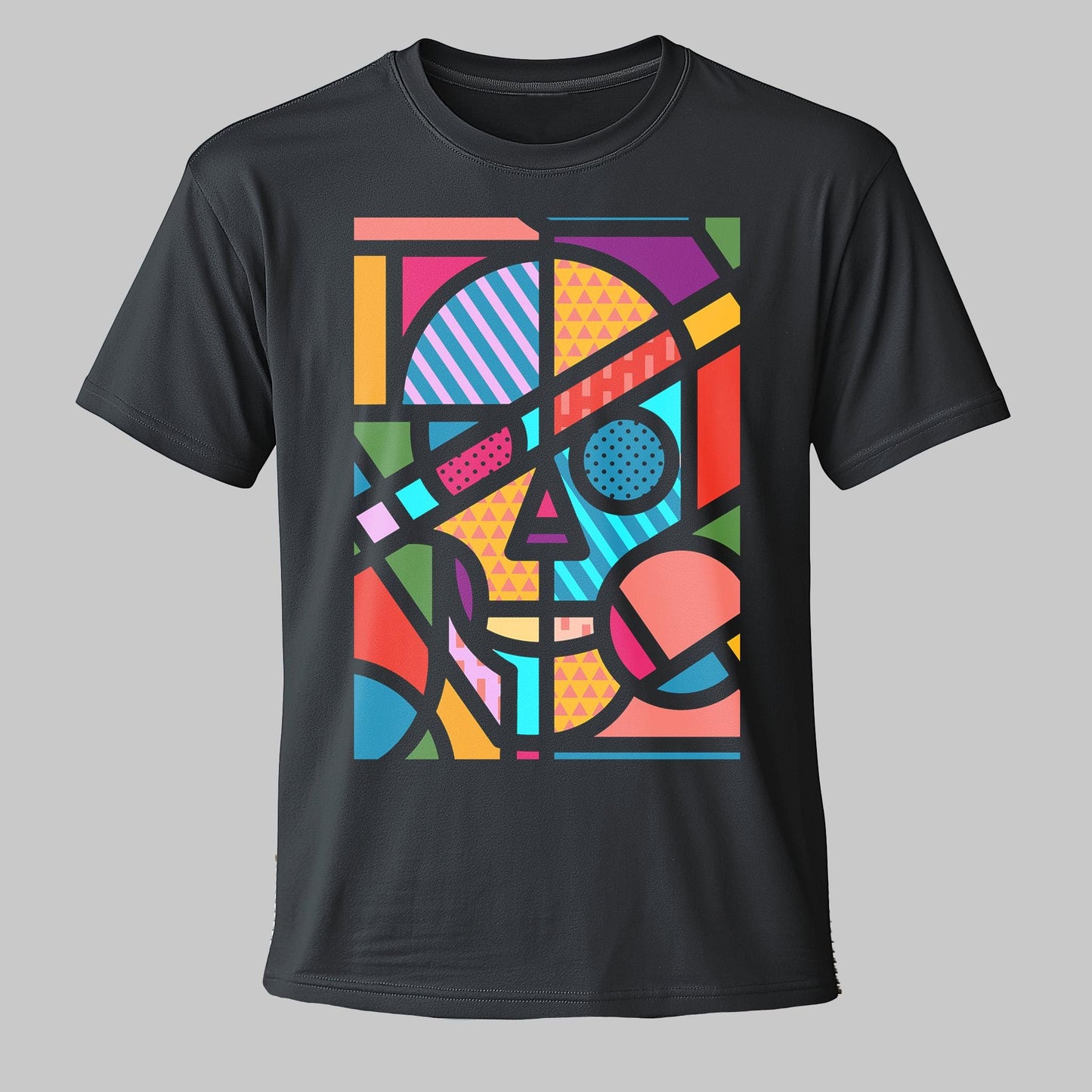 Contemporary Skull Shirt – Eye-Catching Pop Art Style