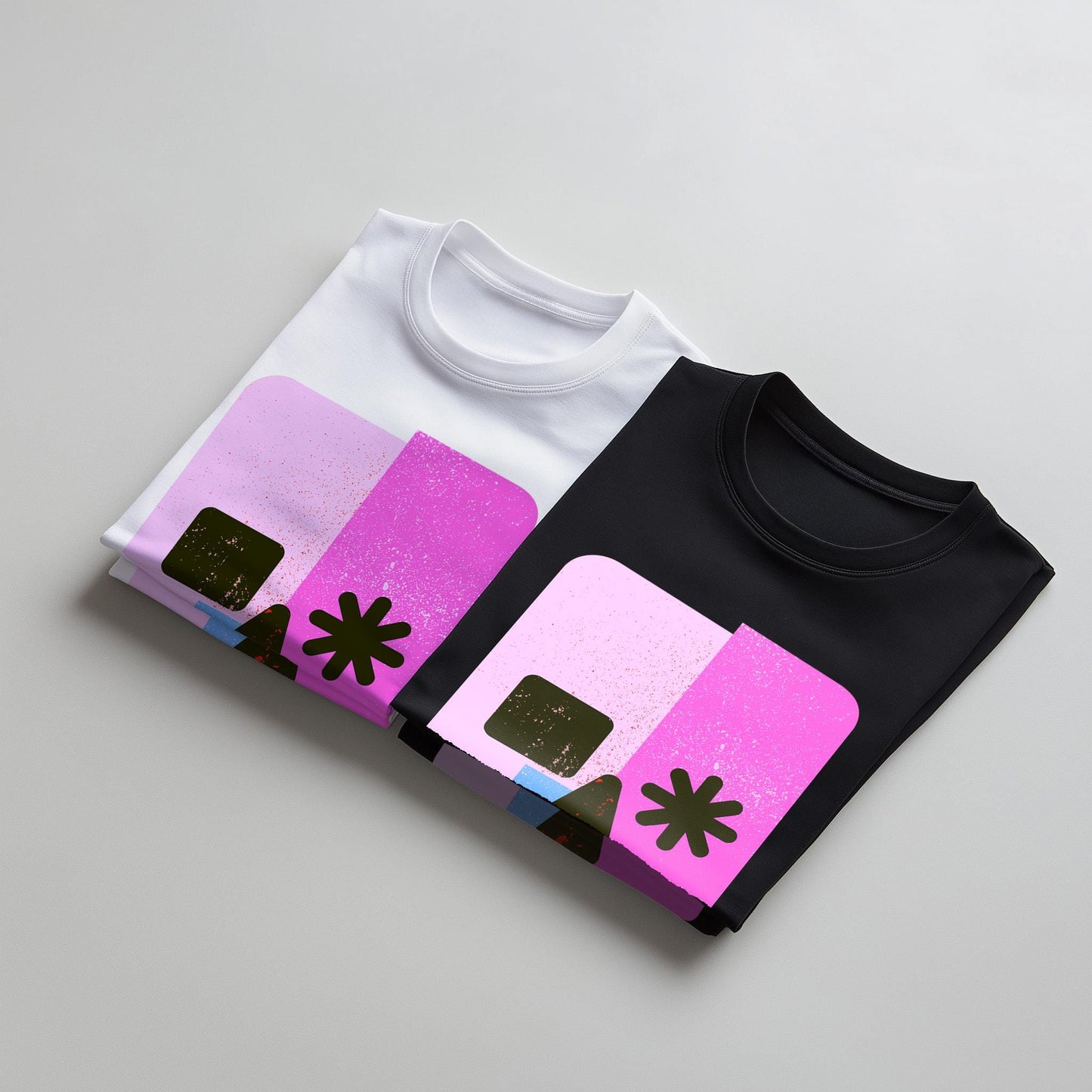 Vibrant Abstract Skull T-Shirt – Bold Pop Art Design