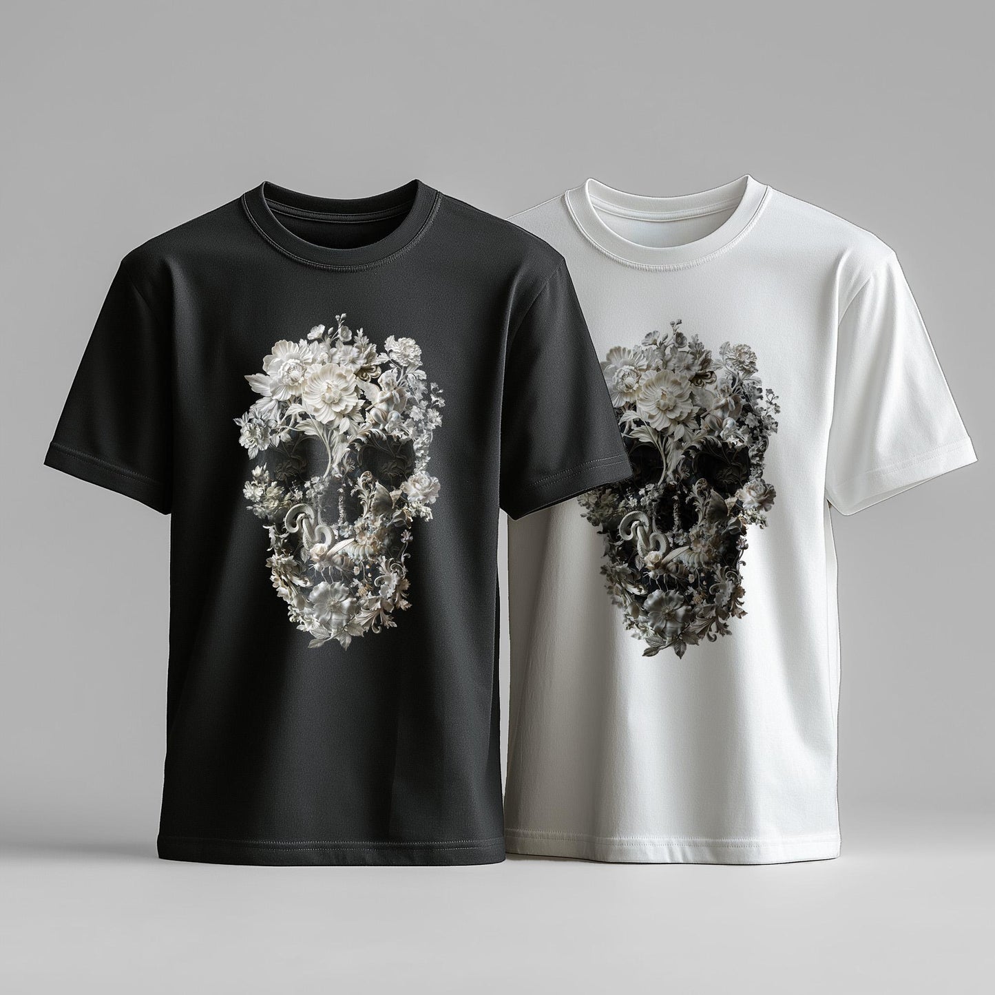 Surreal Skull Print Shirt: Unique Gift for Creative Souls
