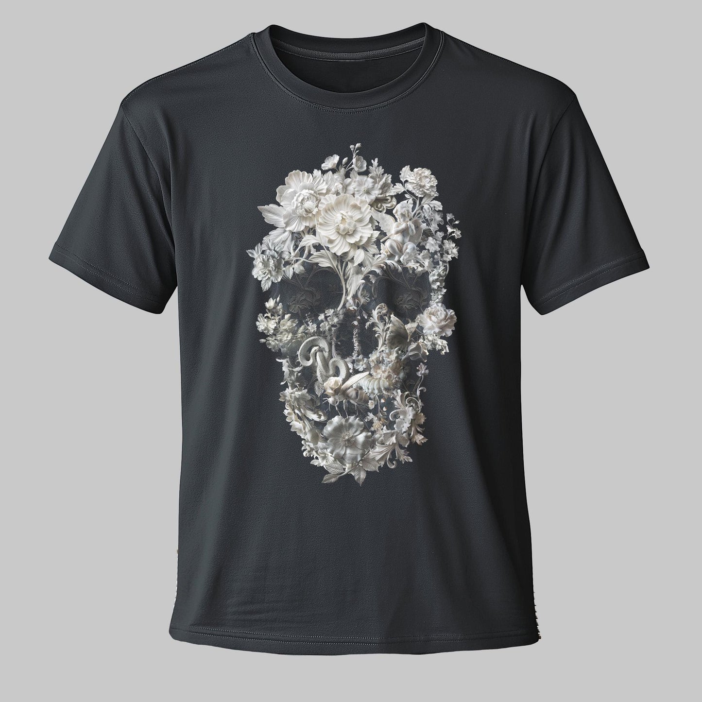 Surreal Skull Print Shirt: Unique Gift for Creative Souls