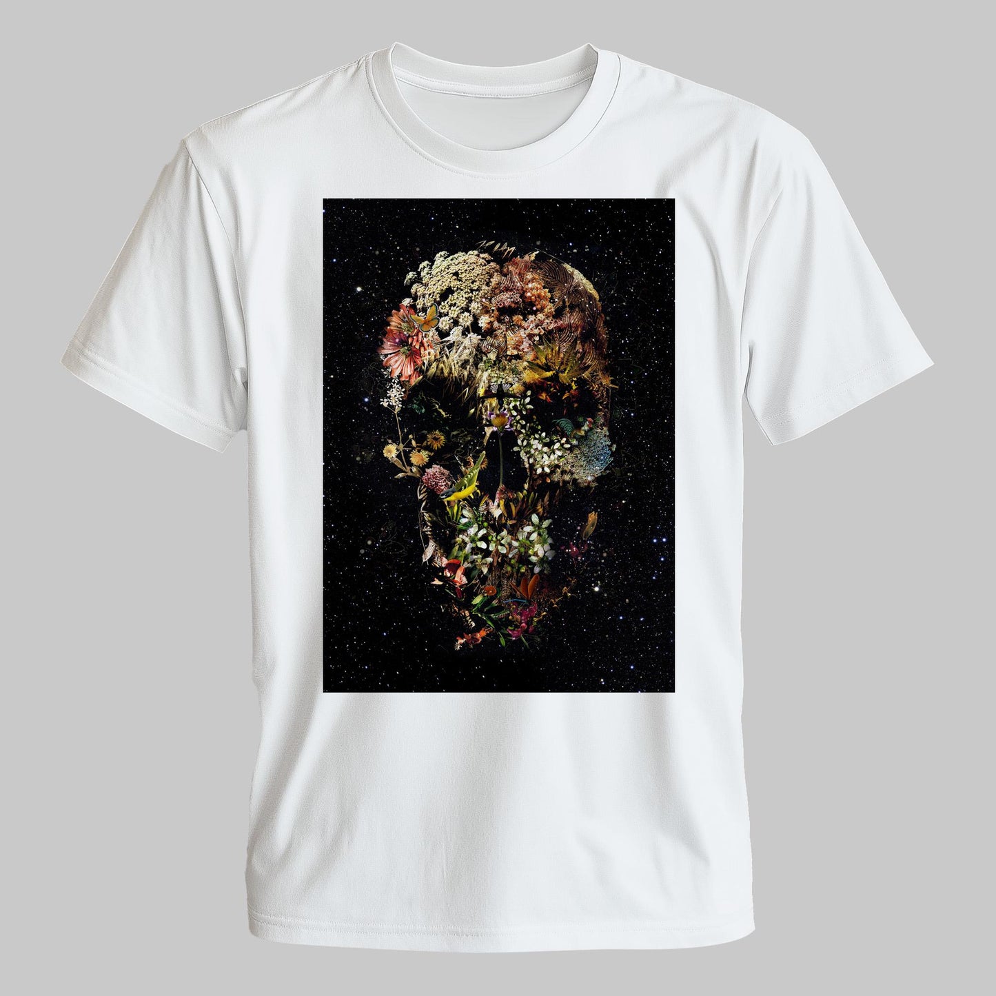 Dark Floral Skull Design Shirt – Ideal Gift for Creative Souls