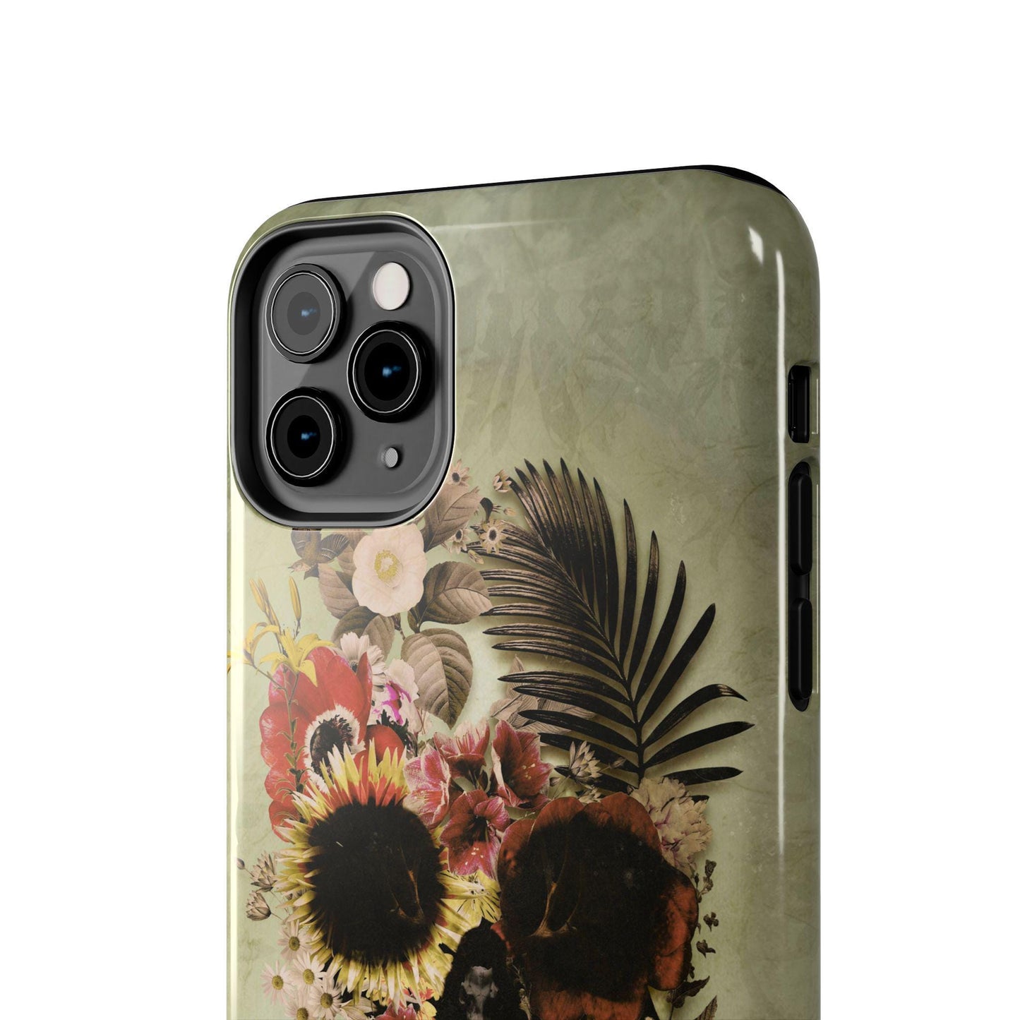 Tough Phone Cases, Floral Skull Art, Boho Summer Flowers, Bohemian Mood, Protective Smartphone Cover