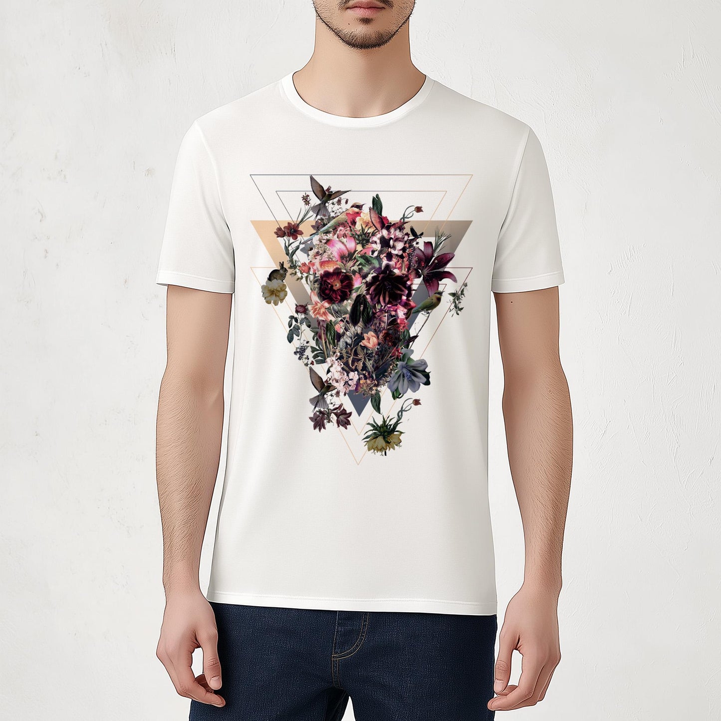 Skull Men's T-shirt, Sugar Skull Art Mens T Shirt, New Skull Art Print Gift For Him, Bella Canvas Skull T Shirt, Gothic Skull Mens Shirt