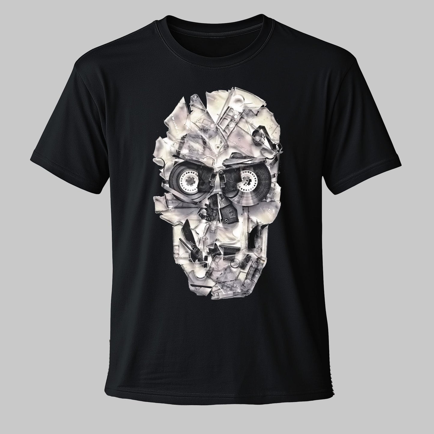 Skull Unisex T-shirt, Unique Art Tshirt Gift, Music Inspired Clothing