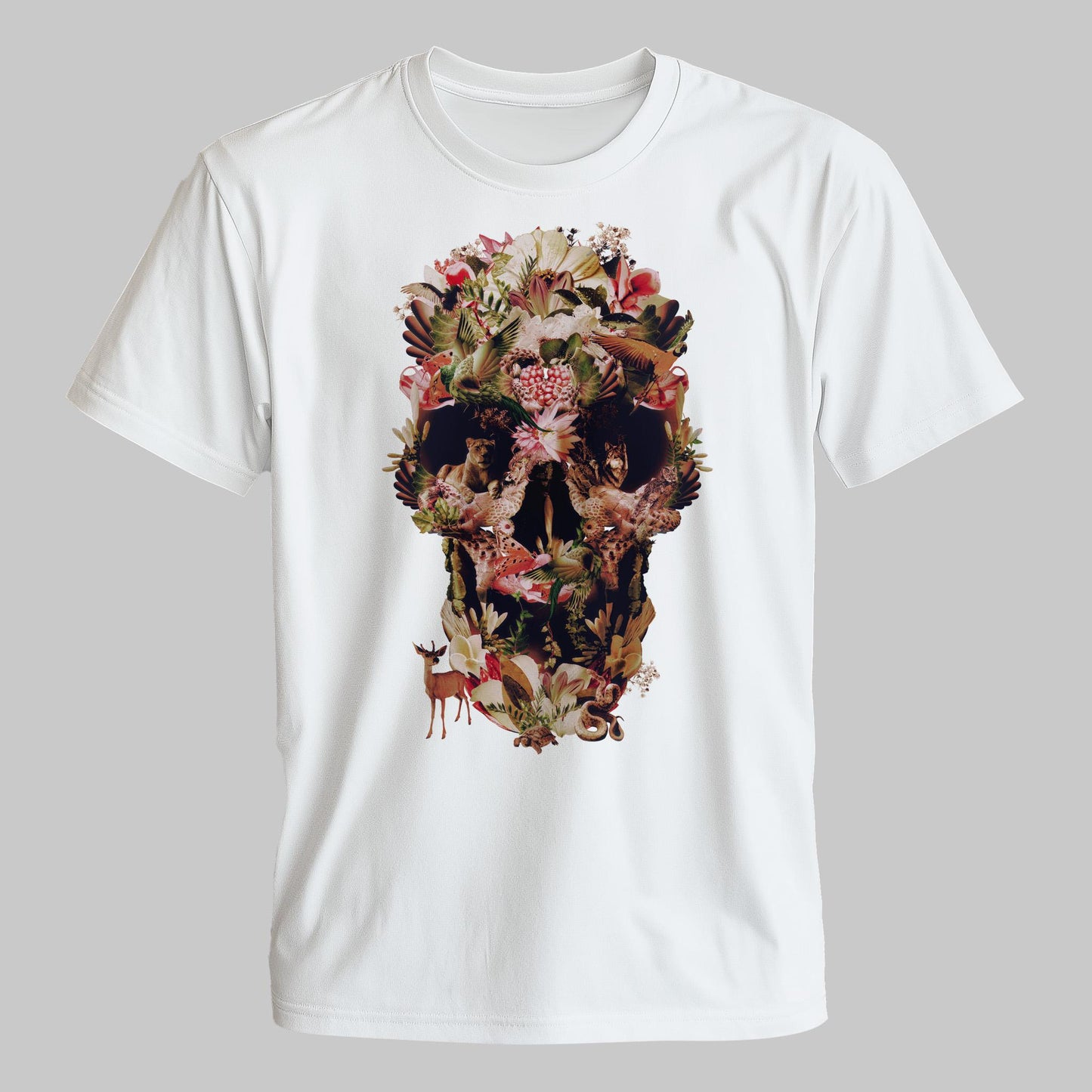 Jungle Skull Men's T-shirt, Sugar Skull Art Unisex Clothing Gift