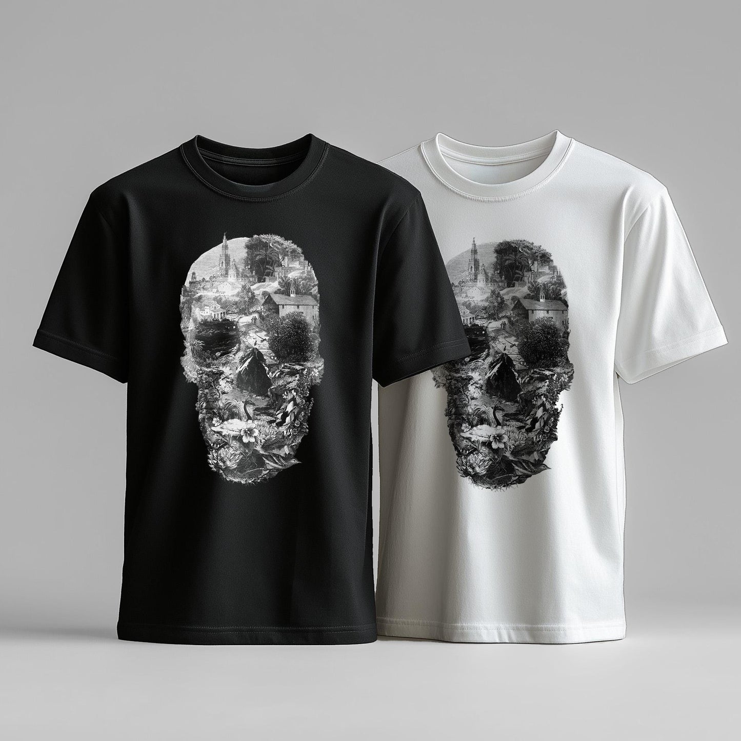 Skull Men's T-shirt, Intricate Design Unisex Shirt Gift