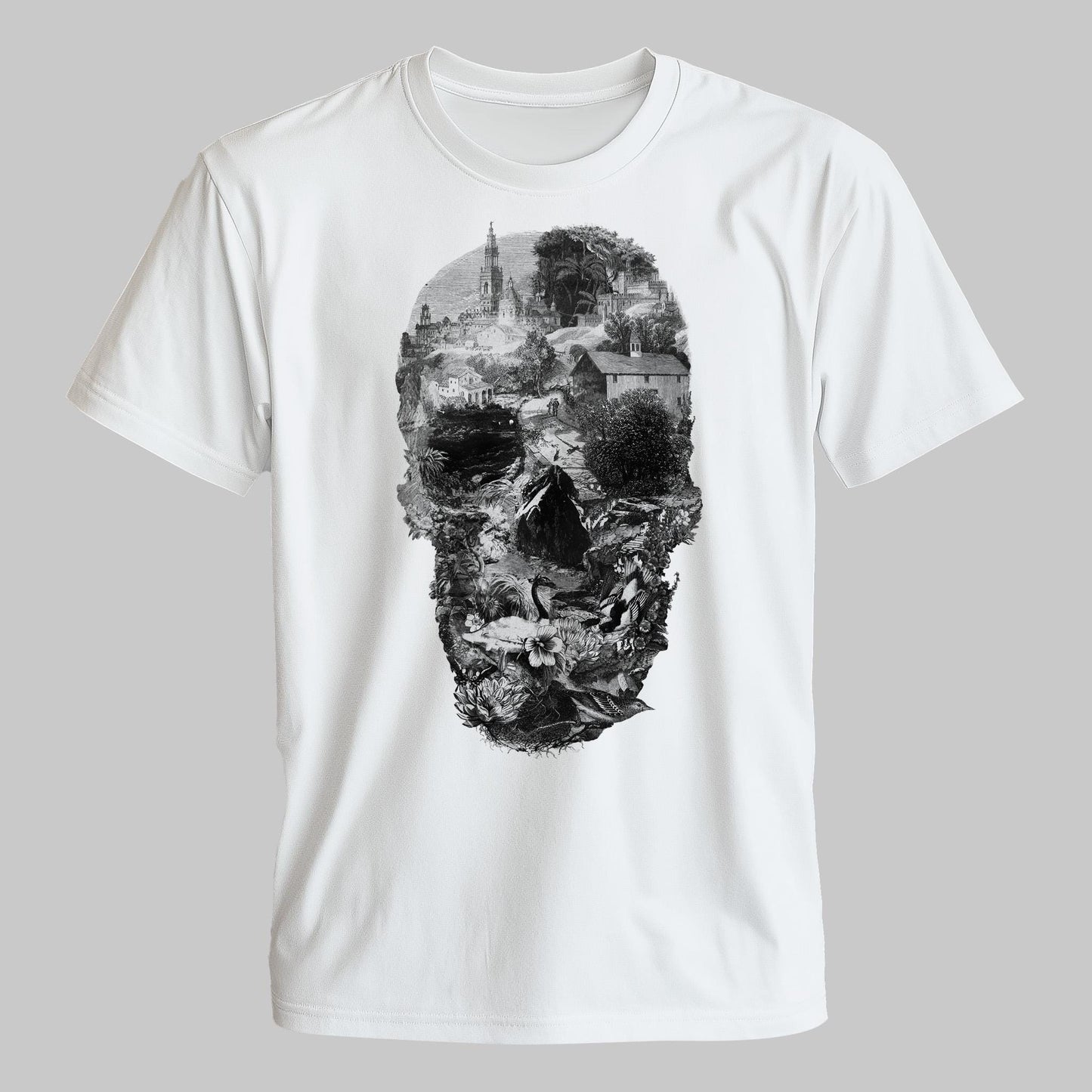 Skull Men's T-shirt, Intricate Design Unisex Shirt Gift