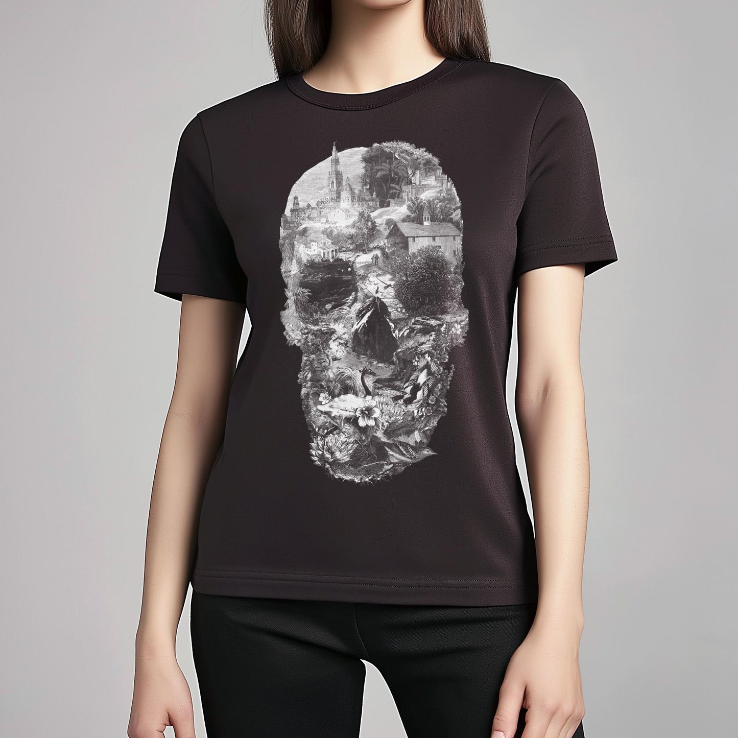 Skull Men's T-shirt, Intricate Design Unisex Shirt Gift