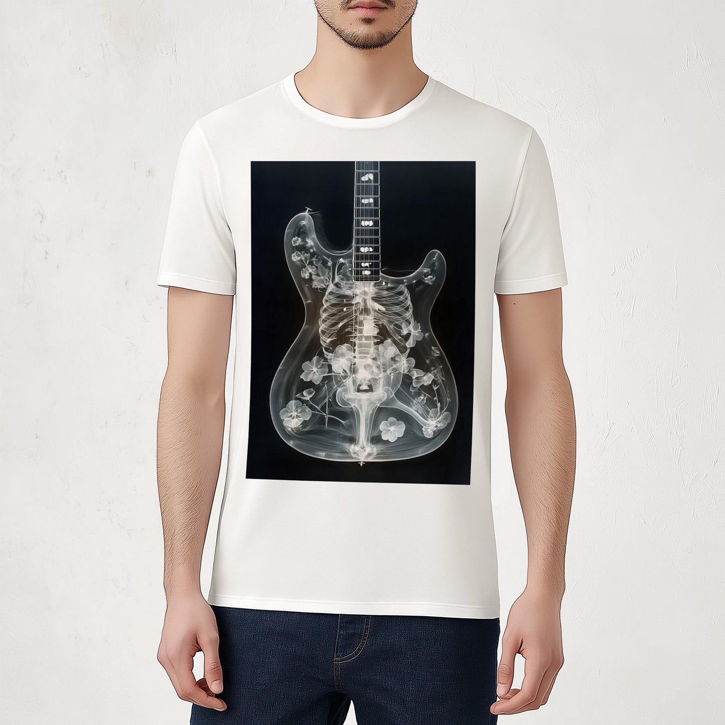 Guitar Unisex T-shirt, Unique Art Tshirt Gift, Music Inspired Clothing