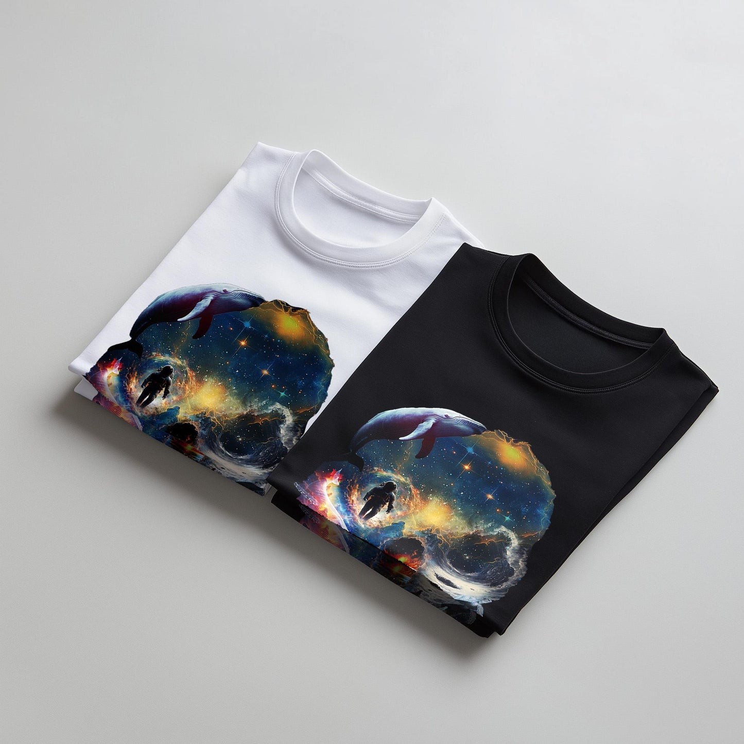 Surreal Skull Illusion Unisex Shirt: Cosmic Skull Illustration