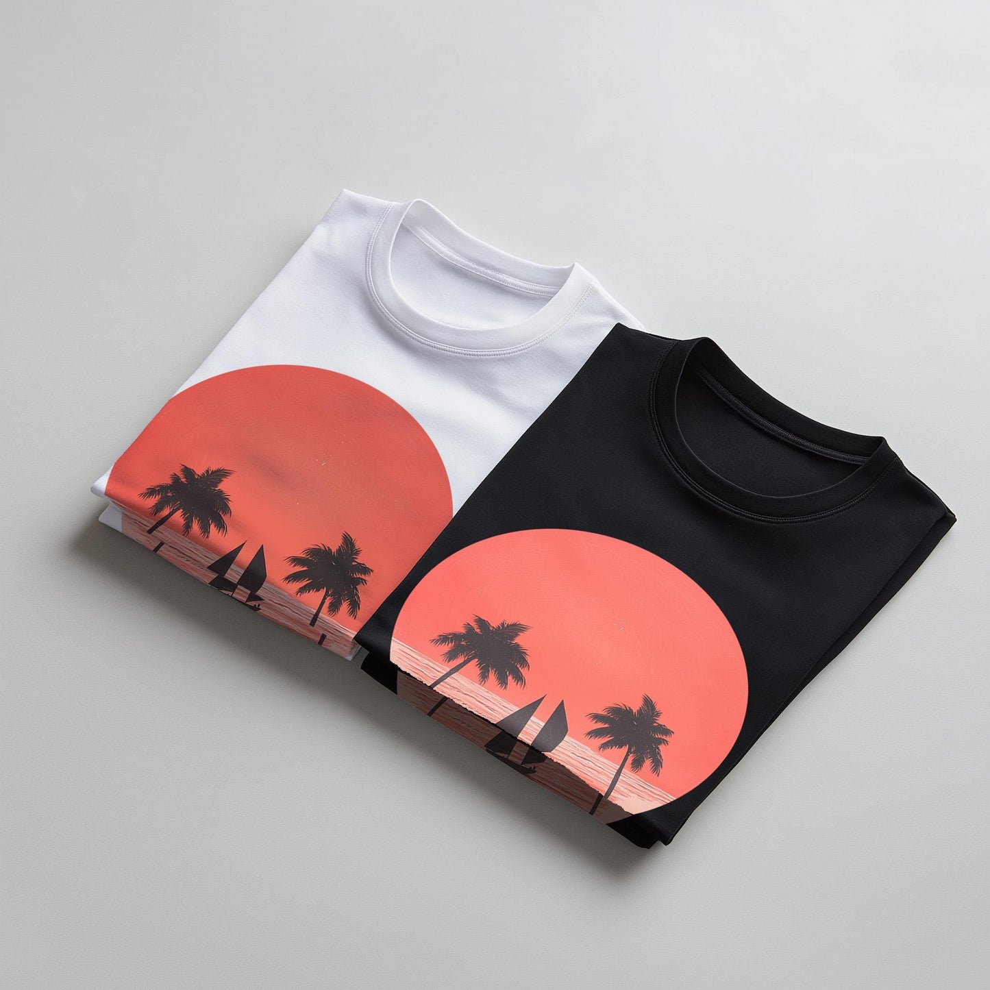 Vibrant Summer Skull T-Shirt – Bold Surf Design