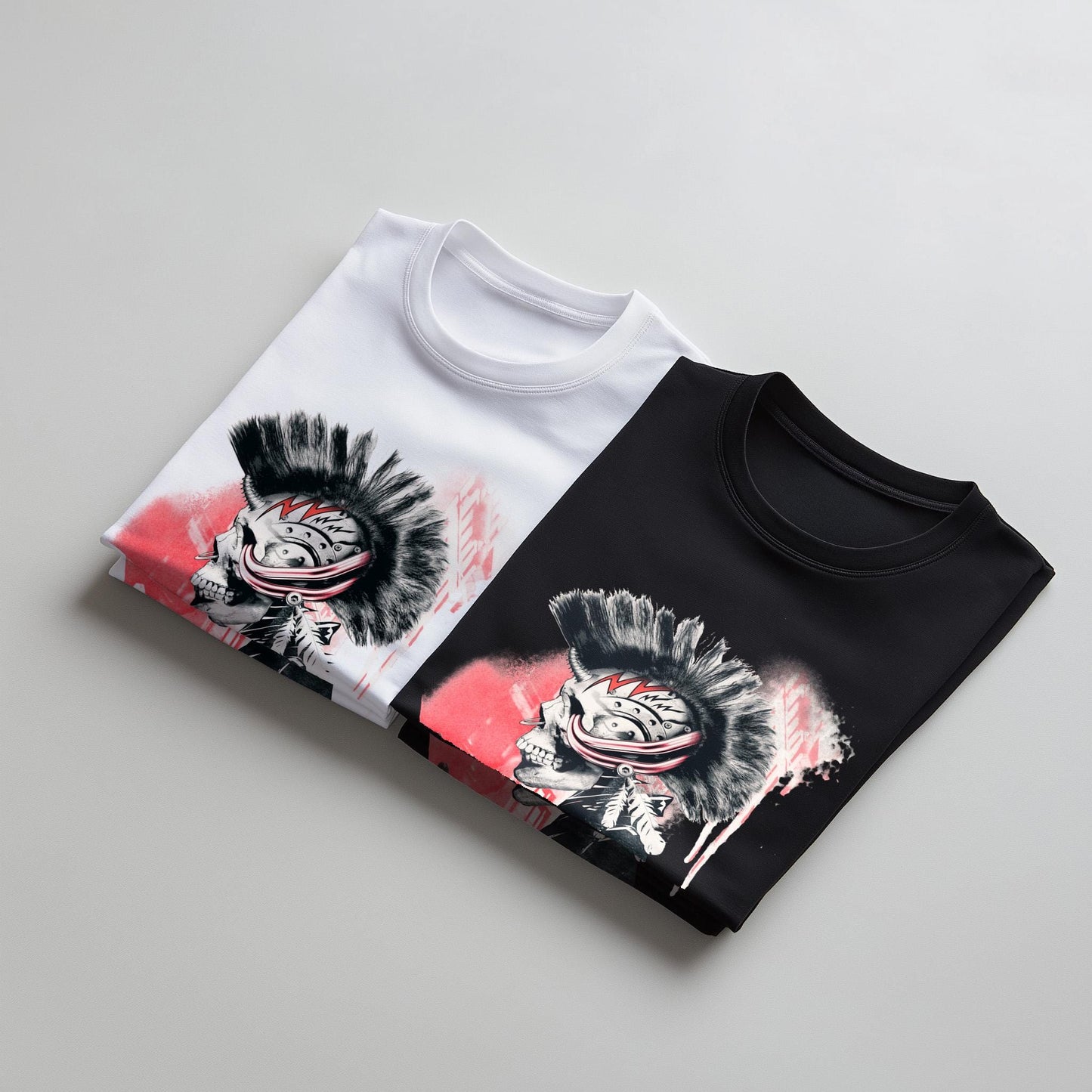 Punk Unisex T-shirt, Unique Skull Art Tshirt Gift, Music Inspired Clothing