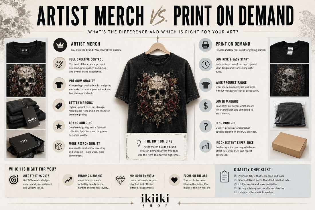 Artist Merch vs Print on Demand