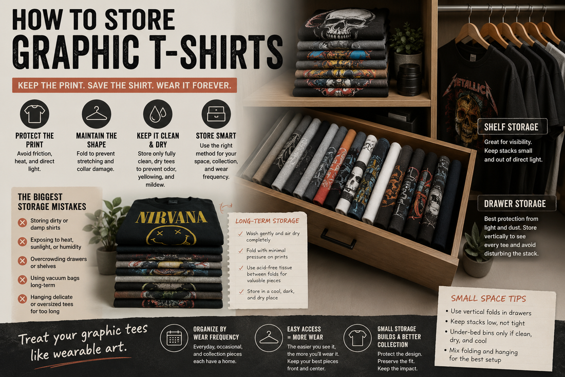 How to Store Graphic T Shirts Right