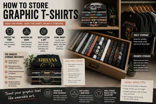 How to Store Graphic T Shirts Right