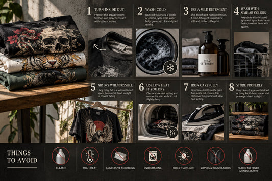 How to Wash Printed Apparel Without Killing the Art