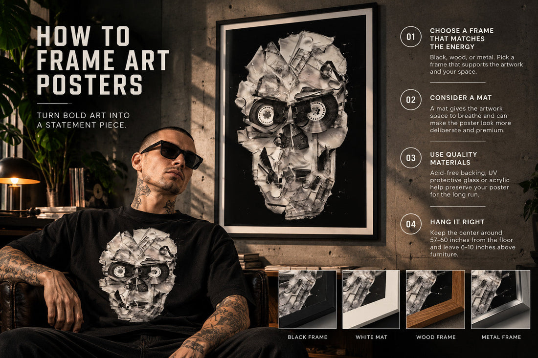 How to Frame Art Posters Without Killing the Art