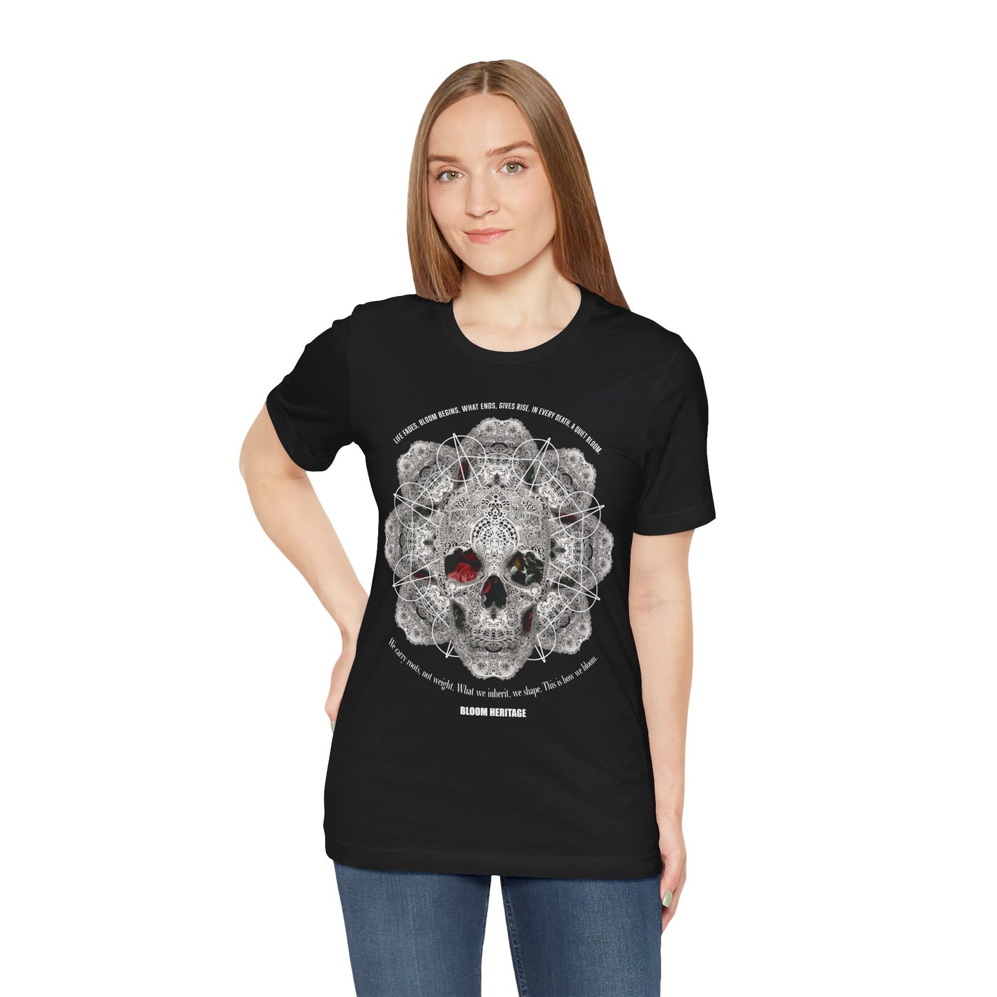 Lace Bloom Unisex Jersey Short Sleeve Tee