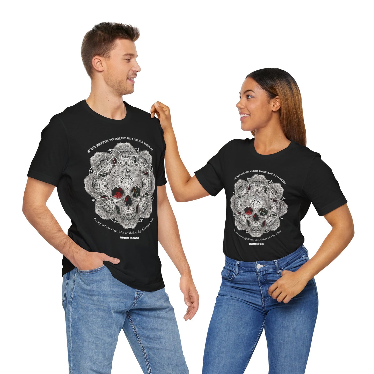 Lace Bloom Unisex Jersey Short Sleeve Tee