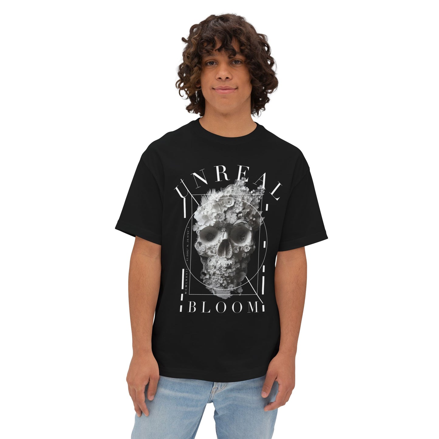 Unreal Bloom Unisex Oversized Boxy Tee