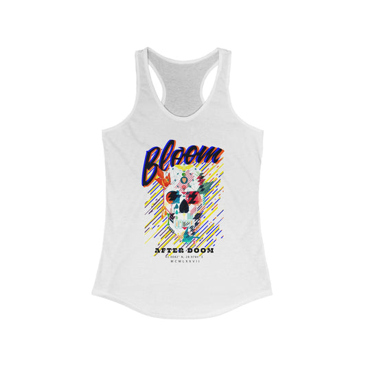 Doom Bloom Skull Women's Ideal Racerback Tank