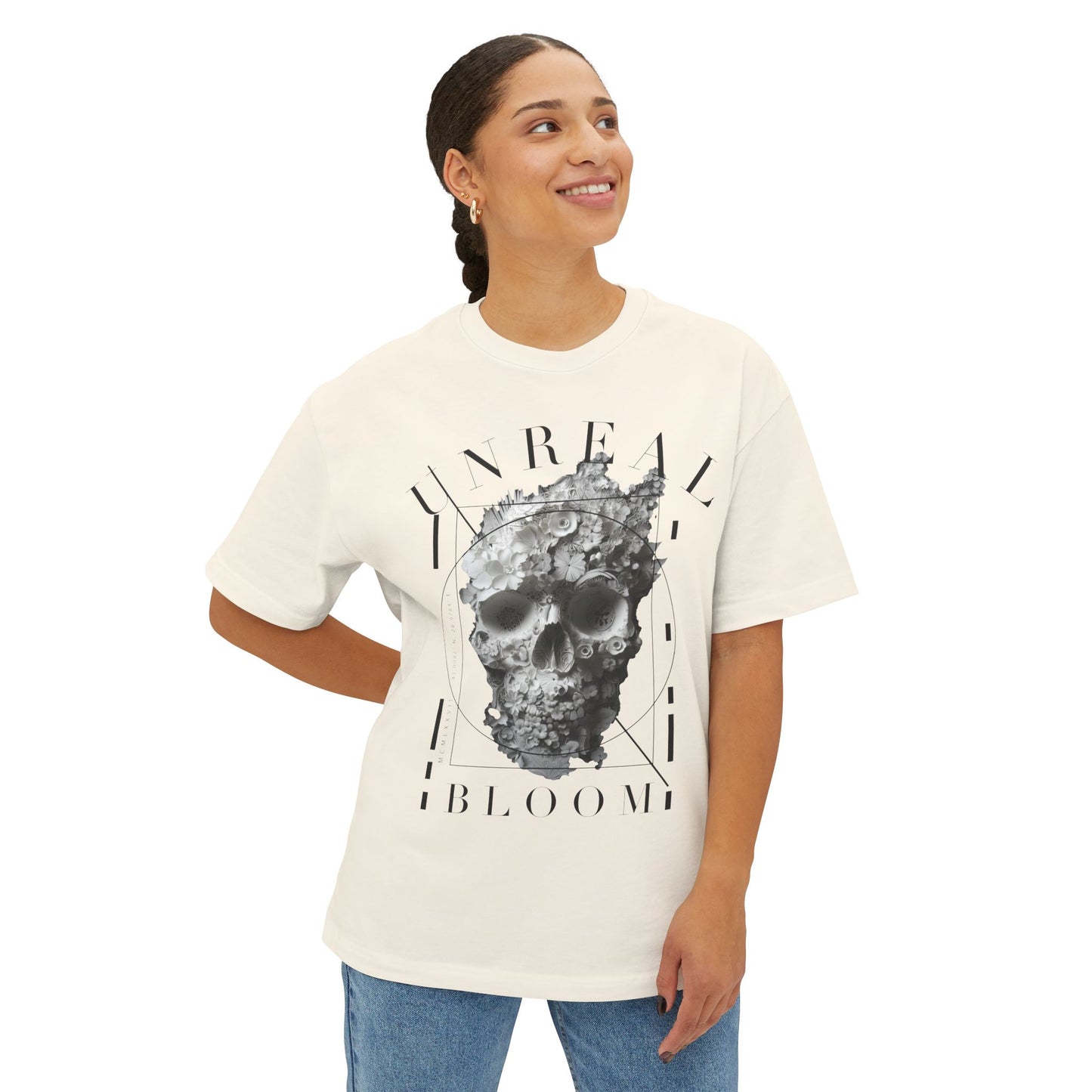 Unreal Bloom Unisex Oversized Boxy Tee