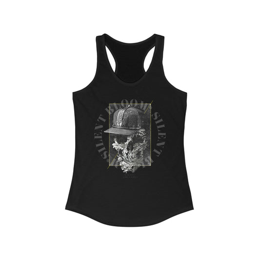 Silent Bloom Skull Women's Ideal Racerback Tank