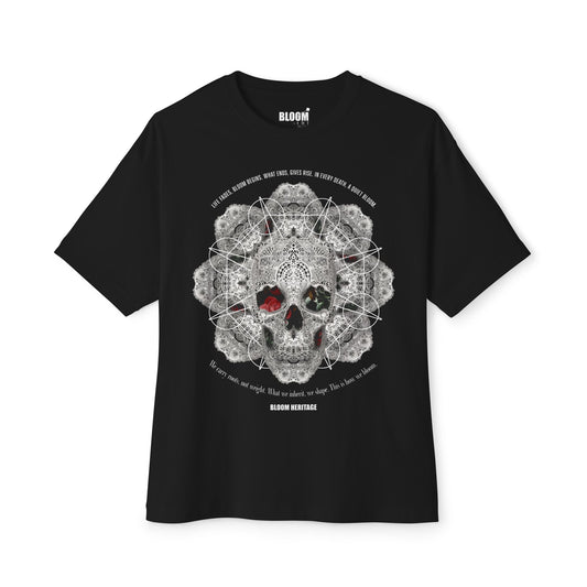 Bloom Lace Heritage Unisex Oversized Boxy Tee