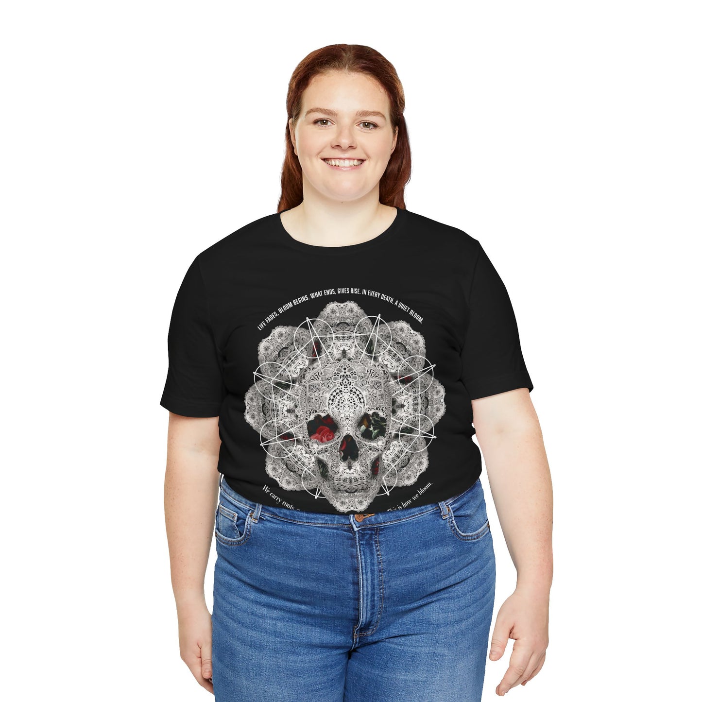 Lace Bloom Unisex Jersey Short Sleeve Tee