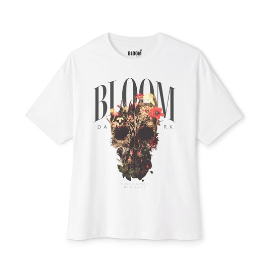 Bloom Skull Unisex Oversized Boxy Tee