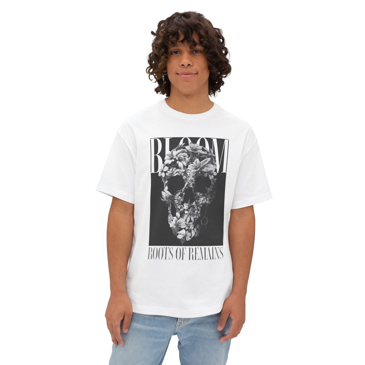 Roots Bloom Unisex Oversized Boxy Tee