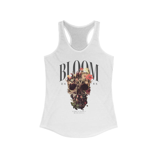 Bloom Skull Women's Ideal Racerback Tank
